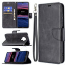 For Nokia G20 / G10 Retro Lambskin Texture Pure Color Horizontal Flip PU Leather Case with Holder & Card Slots & Wallet & Lanyard(Black)