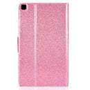 For Samsung Galaxy Tab A7 Lite T220 Glitter Horizontal Flip Leather Case with Holder & Card Slots(Pink)