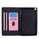 For Samsung Galaxy Tab A7 Lite T220 Glitter Horizontal Flip Leather Case with Holder & Card Slots(Pink)