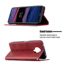 For Nokia G20 / G10 Rhombus Texture Horizontal Flip Magnetic Leather Case with Holder & Card Slots & Wallet(Red)