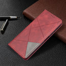 For Nokia G20 / G10 Rhombus Texture Horizontal Flip Magnetic Leather Case with Holder & Card Slots & Wallet(Red)