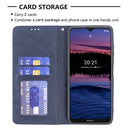 For Nokia G20 / G10 Rhombus Texture Horizontal Flip Magnetic Leather Case with Holder & Card Slots & Wallet(Blue)