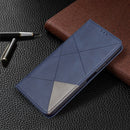 For Nokia G20 / G10 Rhombus Texture Horizontal Flip Magnetic Leather Case with Holder & Card Slots & Wallet(Blue)