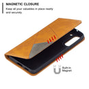 For Samsung Galaxy S21 FE Rhombus Texture Horizontal Flip Magnetic Leather Case with Holder & Card Slots & Wallet(Yellow)