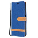 For Nokia G20 / G10 Color Matching Denim Texture Horizontal Flip Leather Case with Holder & Card Slots & Wallet & Lanyard(Royal Blue)