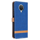 For Nokia G20 / G10 Color Matching Denim Texture Horizontal Flip Leather Case with Holder & Card Slots & Wallet & Lanyard(Royal Blue)