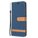 For Nokia G20 / G10 Color Matching Denim Texture Horizontal Flip Leather Case with Holder & Card Slots & Wallet & Lanyard(Dark Blue)