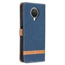 For Nokia G20 / G10 Color Matching Denim Texture Horizontal Flip Leather Case with Holder & Card Slots & Wallet & Lanyard(Dark Blue)