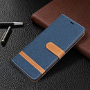 For Nokia G20 / G10 Color Matching Denim Texture Horizontal Flip Leather Case with Holder & Card Slots & Wallet & Lanyard(Dark Blue)