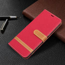 For Nokia G20 / G10 Color Matching Denim Texture Horizontal Flip Leather Case with Holder & Card Slots & Wallet & Lanyard(Red)