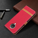For Nokia G20 / G10 Color Matching Denim Texture Horizontal Flip Leather Case with Holder & Card Slots & Wallet & Lanyard(Red)