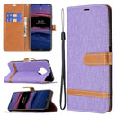 For Nokia G20 / G10 Color Matching Denim Texture Horizontal Flip Leather Case with Holder & Card Slots & Wallet & Lanyard(Purple)