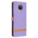 For Nokia G20 / G10 Color Matching Denim Texture Horizontal Flip Leather Case with Holder & Card Slots & Wallet & Lanyard(Purple)