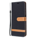 For Nokia G20 / G10 Color Matching Denim Texture Horizontal Flip Leather Case with Holder & Card Slots & Wallet & Lanyard(Black)