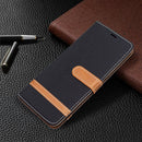 For Nokia G20 / G10 Color Matching Denim Texture Horizontal Flip Leather Case with Holder & Card Slots & Wallet & Lanyard(Black)