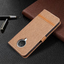For Nokia G20 / G10 Color Matching Denim Texture Horizontal Flip Leather Case with Holder & Card Slots & Wallet & Lanyard(Brown)