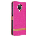 For Nokia G20 / G10 Color Matching Denim Texture Horizontal Flip Leather Case with Holder & Card Slots & Wallet & Lanyard(Rose Red)