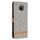 For Nokia G20 / G10 Color Matching Denim Texture Horizontal Flip Leather Case with Holder & Card Slots & Wallet & Lanyard(Grey)