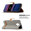 For Nokia G20 / G10 Color Matching Denim Texture Horizontal Flip Leather Case with Holder & Card Slots & Wallet & Lanyard(Grey)