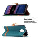 For Nokia G20 / G10 Color Matching Denim Texture Horizontal Flip Leather Case with Holder & Card Slots & Wallet & Lanyard(Green)