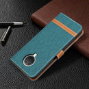 For Nokia G20 / G10 Color Matching Denim Texture Horizontal Flip Leather Case with Holder & Card Slots & Wallet & Lanyard(Green)