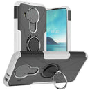 For Nokia 3.4 / 5.4 Machine Armor Bear Shockproof PC + TPU Protective Case with Ring Holder(White)