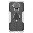 For Nokia 3.4 / 5.4 Machine Armor Bear Shockproof PC + TPU Protective Case with Ring Holder(White)