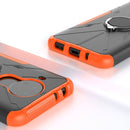 For Nokia 3.4 / 5.4 Machine Armor Bear Shockproof PC + TPU Protective Case with Ring Holder(Purple)