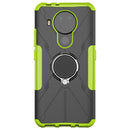 For Nokia 3.4 / 5.4 Machine Armor Bear Shockproof PC + TPU Protective Case with Ring Holder(Green)