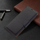 For Nokia G20 / G10 Litchi Texture Pure Color Horizontal Flip Leather Case with Holder & Card Slots & Wallet & Lanyard(Black)