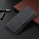 For Samsung Galaxy S21 FE / S21 Lite Litchi Texture Pure Color Horizontal Flip Leather Case with Holder & Card Slots & Wallet & Lanyard(Black)