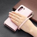 For Samsung Galaxy S21 FE / S21 Lite Litchi Texture Pure Color Horizontal Flip Leather Case with Holder & Card Slots & Wallet & Lanyard(Rose Gold)