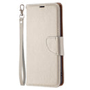 For Samsung Galaxy S21 FE / S21 Lite Litchi Texture Pure Color Horizontal Flip Leather Case with Holder & Card Slots & Wallet & Lanyard(Grey)