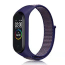 For Xiaomi Mi Band 6 Nylon Weave Watch Bands(Indigo)