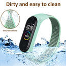 For Xiaomi Mi Band 6 Nylon Weave Watch Bands(Colorful)