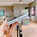 For Xiaomi Poco X3 / X3 Pro / X3 NFC Hollow Marble Pattern TPU Shockproof Protective Case with Neck Strap Rope(Gray)