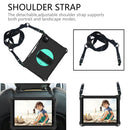 360 Degree Rotation Honeycomb Shockproof Silicone PC Protective Tablet Case with Holder & Shoulder Strap & Hand Strap For iPad Pro 11 (2021) / (2020) / (2018)(Black Mint Green)