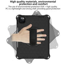 360 Degree Rotation Honeycomb Shockproof Silicone PC Protective Tablet Case with Holder & Shoulder Strap & Hand Strap For iPad Pro 11 (2021) / (2020) / (2018)(Black)