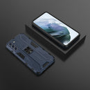 For Samsung Galaxy S21+ 5G Supersonic PC + TPU Shock-proof Case with Holder(Dark Blue)