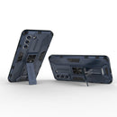 For Samsung Galaxy S21+ 5G Supersonic PC + TPU Shock-proof Case with Holder(Dark Blue)