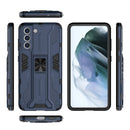 For Samsung Galaxy S21+ 5G Supersonic PC + TPU Shock-proof Case with Holder(Dark Blue)