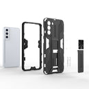 For Samsung Galaxy S21+ 5G Supersonic PC + TPU Shock-proof Case with Holder(Dark Blue)