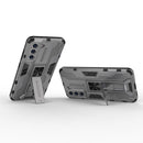 For Samsung Galaxy S21 FE Supersonic PC + TPU Shock-proof Case with Holder(Gray)