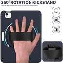360 Degree Rotation PC + TPU Protective Case with Holder & Hand-strap & Pen Slot For iPad Air 2022 / Air 2020 10.9(Dark Blue)