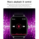 GT20 1.69 inch TFT Screen IP67 Waterproof Smart Watch, Support Music Control / Bluetooth Call / Heart Rate Monitoring / Blood Pressure Monitoring, Style:Silicone Strap(Gold)
