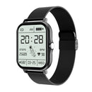 GT20 1.69 inch TFT Screen IP67 Waterproof Smart Watch, Support Music Control / Bluetooth Call / Heart Rate Monitoring / Blood Pressure Monitoring, Style:Steel Strap(Black)