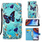 For Motorola Moto E7 Power Colored Drawing Pattern Plain Weave Horizontal Flip Leather Case with Holder & Card Slot & Wallet & Lanyard(Caring Butterfly)