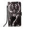 For Motorola Moto E7 Power Colored Drawing Pattern Plain Weave Horizontal Flip Leather Case with Holder & Card Slot & Wallet & Lanyard(Black And White Tiger)