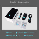 POS-9220 100x150mm Thermal Express Bill Self-adhesive Label Printer, USB + Bluetooth with Holder Version, EU Plug