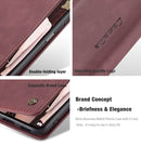 For Xiaomi Mi 11 Lite CaseMe 013 Multifunctional Horizontal Flip Leather Case, with Card Slot & Holder & Wallet(Wine Red)